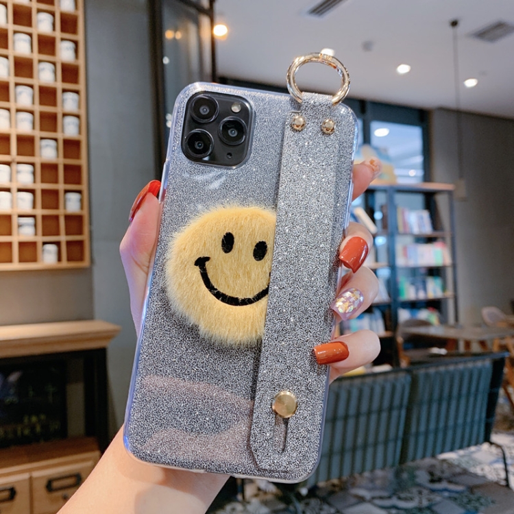 Для IPhone 11 Pro Max Smiley Glitter Powder TPU Case With.