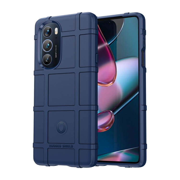 Para Motorola Moto G73 5G Funda de teléfono con tapa a prueba de huellas  dactilares de cuero genuino (Azul)