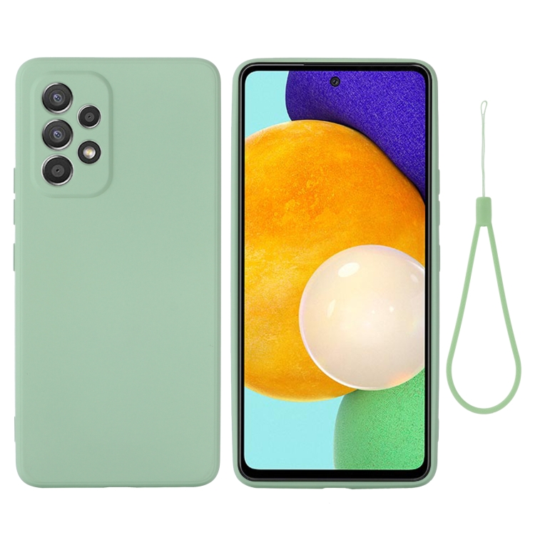 For Samsung Galaxy A33 5G Color Liquid Silicone Phone Case(Green)