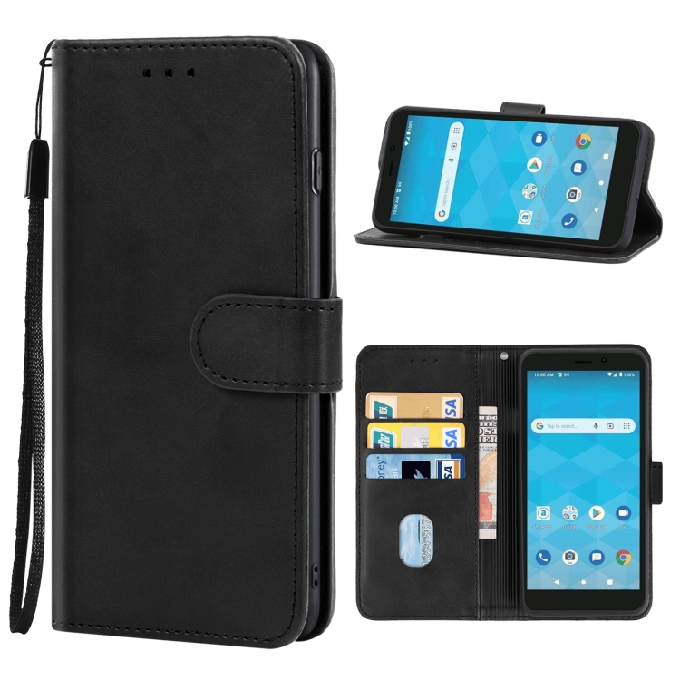 Black Emboss LV Universal Wallet Phone Case