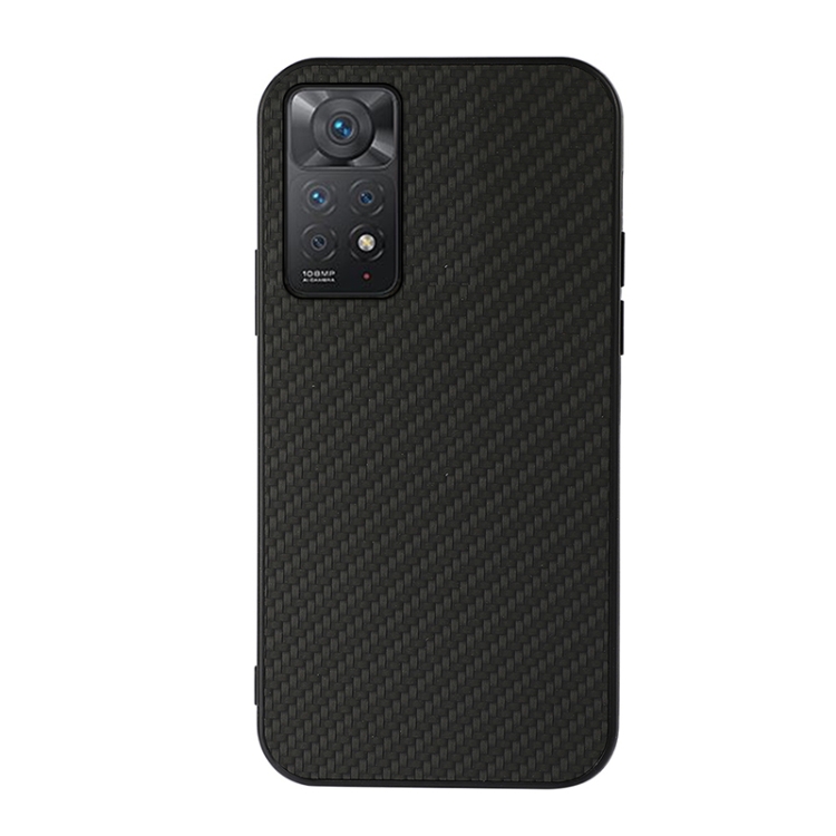Para Xiaomi Redmi Note 13 Pro Funda de teléfono TPU a prueba de golpes con  textura de fibra de carbono (Negro)