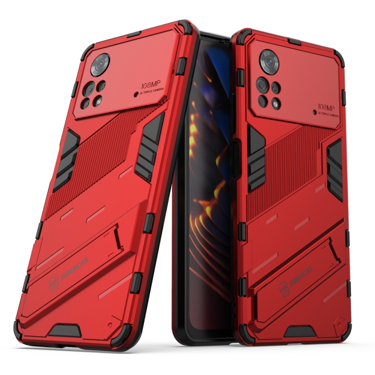 For Xiaomi Poco X4 Pro 5G Punk Armor 2 in 1 PC + TPU Shockproof Phone