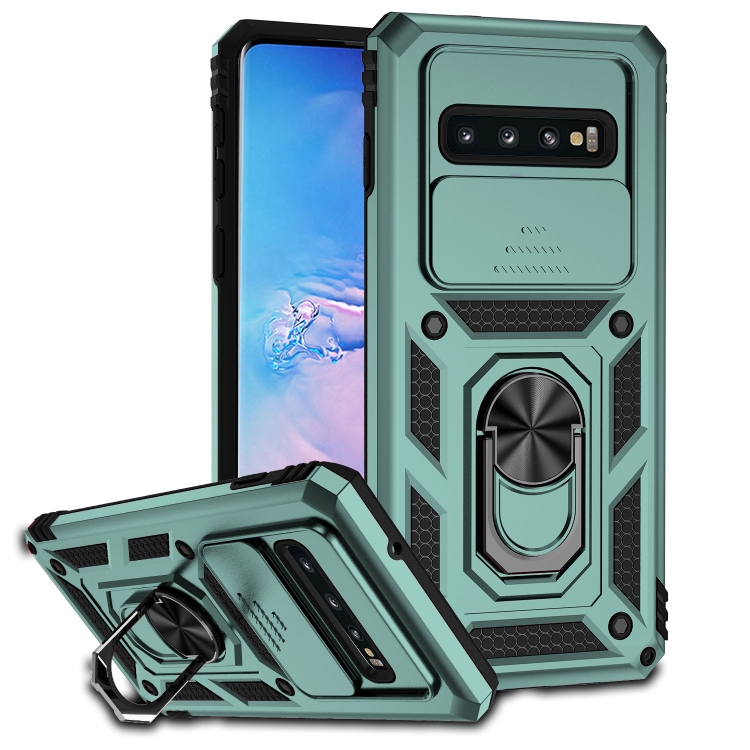 Funda de silicona Samsung Galaxy S10 Plus (verde oscuro)