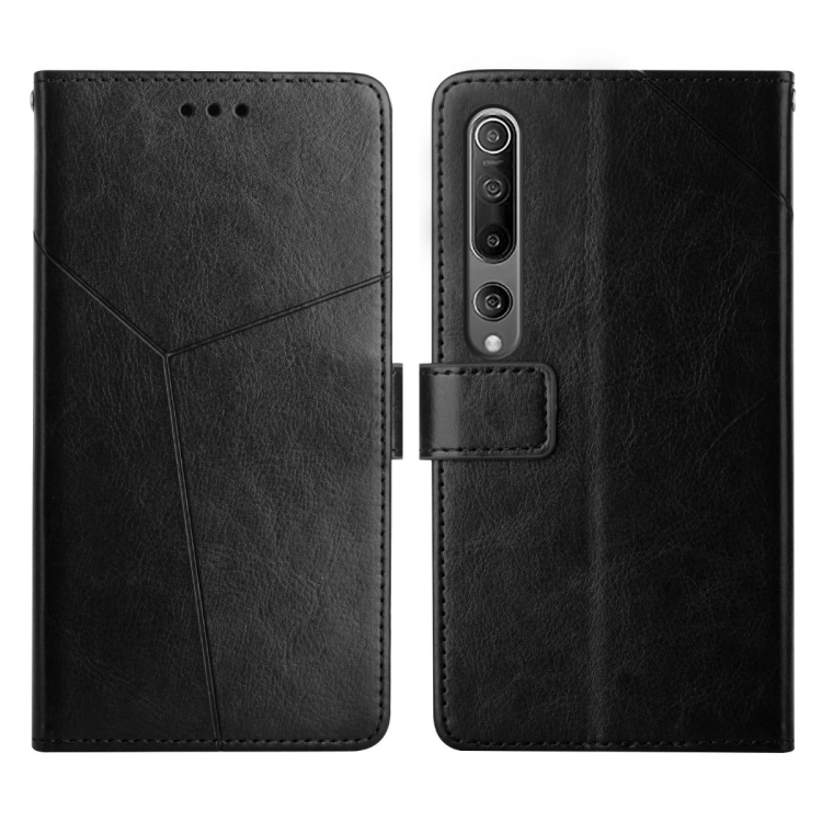 For Xiaomi Mi 10 / Mi 10 Pro Y Stitching Horizontal Flip Leather Phone  Case(Black)