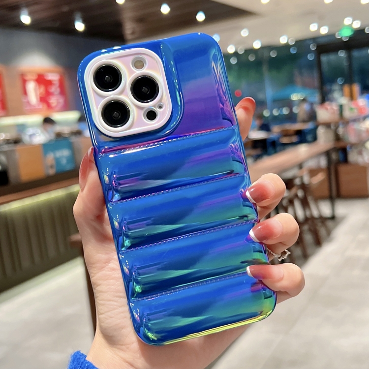 For iPhone 11 Pro Bubble Symphony TPU Phone Case Blue