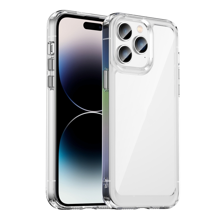 Para iPhone 14 Pro Max Colorful Series Acrylic + TPU Phone Case ( Transparente)
