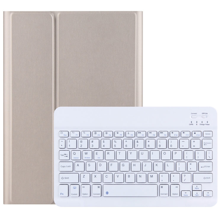 Per Lenovo Tab M10 HD Gen 2 Bluetooth tablet in pelle tastiera Bluetooth  (oro)