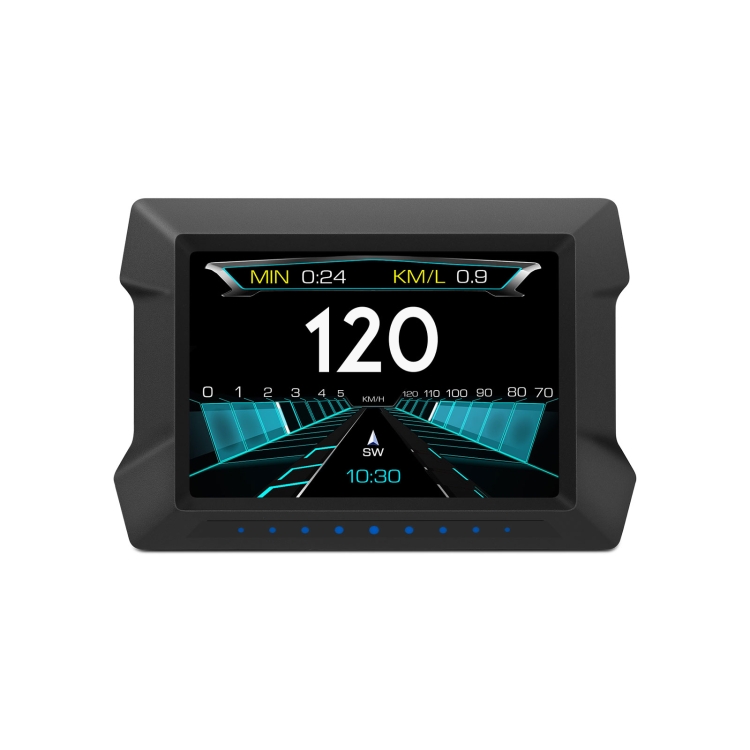 New Auto Dual System Hud Obd2 Gps Head-up Display Hd Obd Lcd Instrument  Speedometer Slope Meter Car Fault Code Clearing Detector
