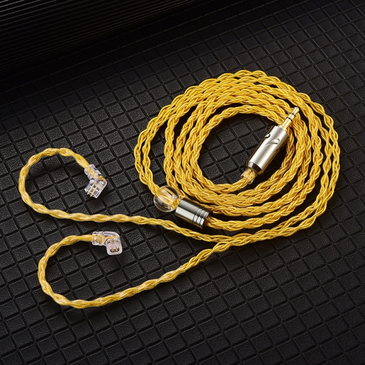 2PIN HIFI Earphone Update Cable(Yellow 