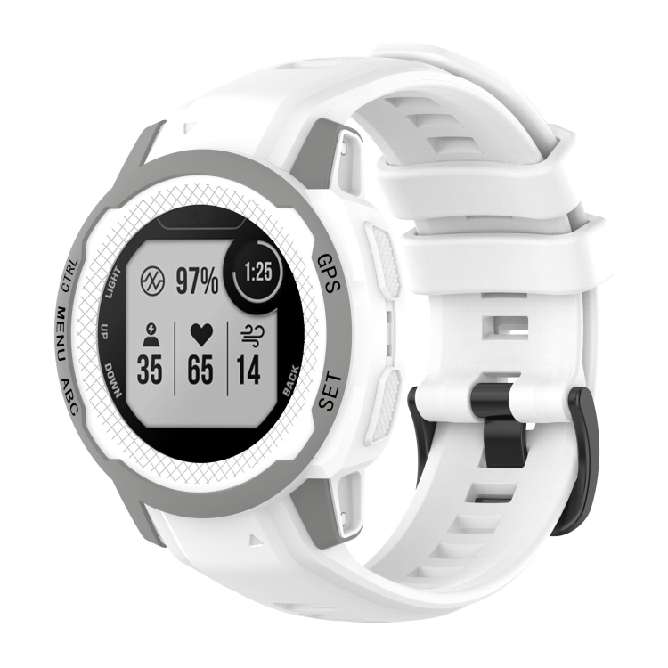 Soft Silicone Watch Strap for Garmin Forerunner 35 - White Wholesale