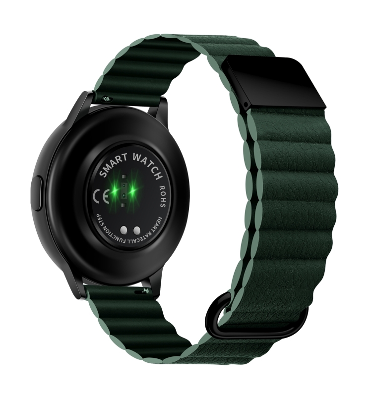 Cinturino per orologio in pelle con fibbia magnetica per Samsung Galaxy  Watch3 45 mm 20 mm (