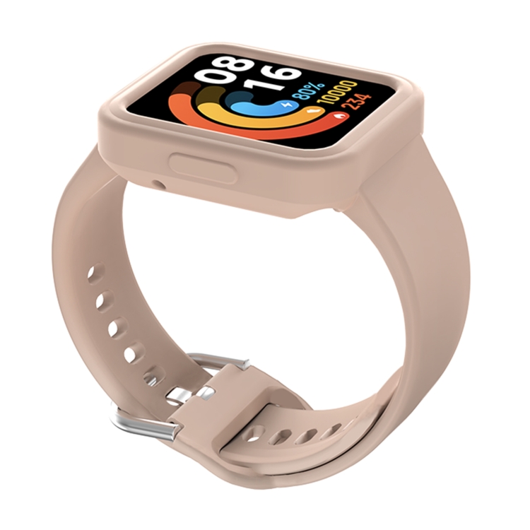Para Xiaomi Redmi Watch 2 / Watch 2 Lite Correa de reloj integrada de  silicona de color sólido (rosa cereza)