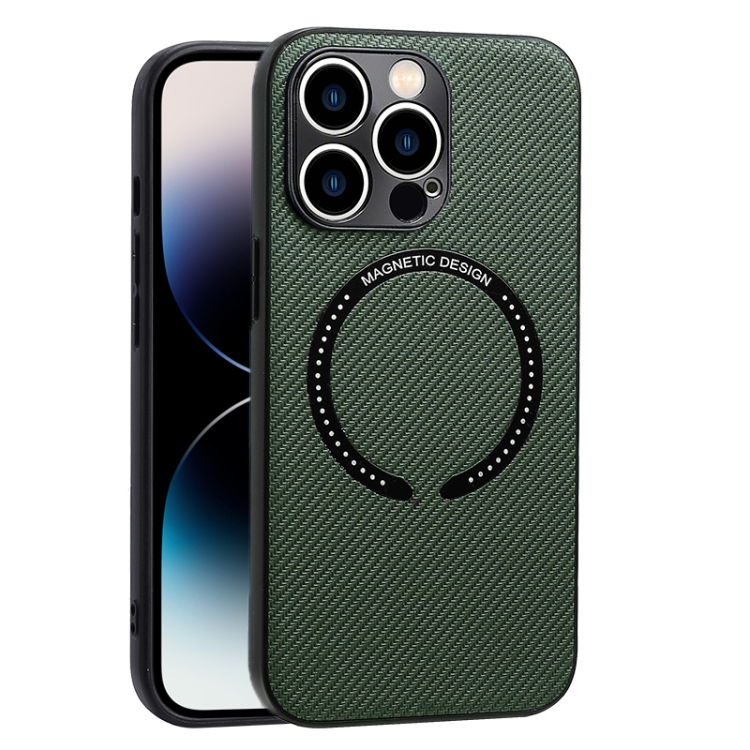 Funda MagSafe transparente y metal iPhone 14 Pro Max (verde oscuro) - Funda -movil.es