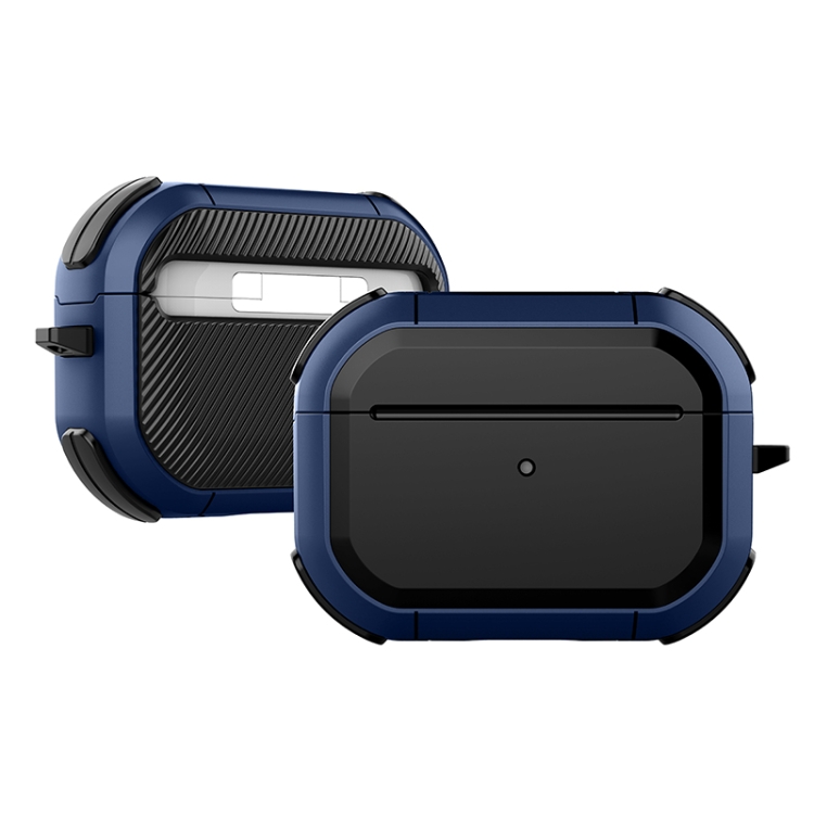 Para AirPods Pro 2 auriculares inalámbricos a prueba de golpes Thunder  Mecha TPU funda protectora (negro)
