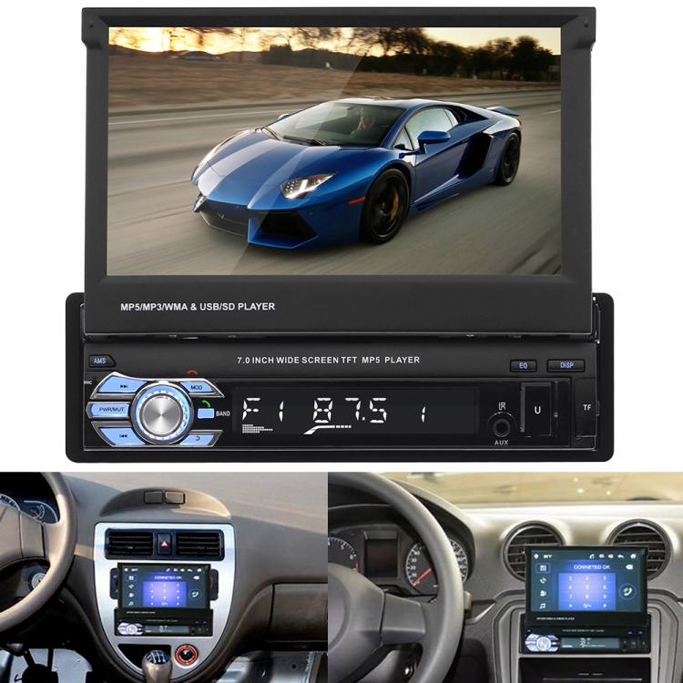 7 pouces Bluetooth autoradio radio lecteur de musique voiture lecteur mp5  avec appareil photo