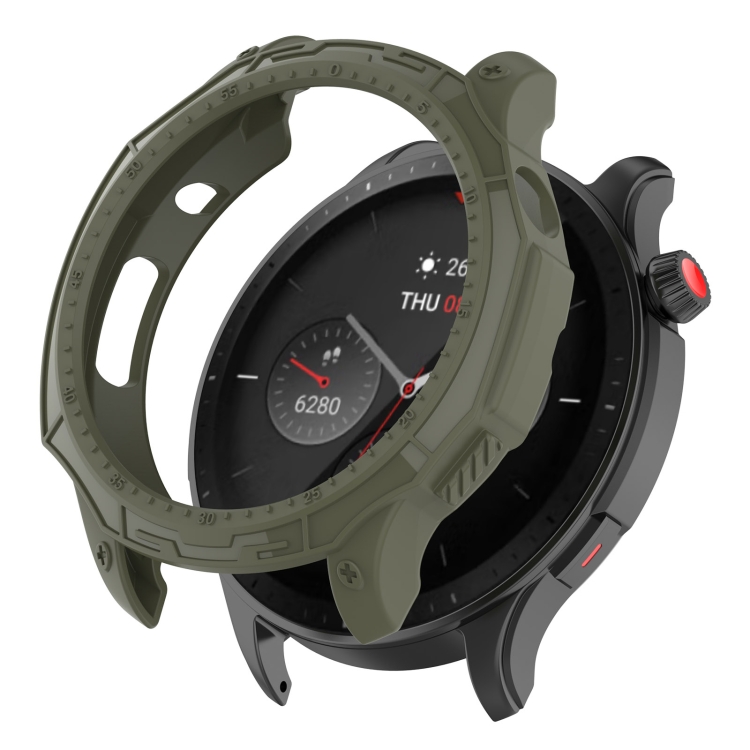 For Amazfit GTR 4 / GTR 4 Pro Armor Hollow TPU Watch Case(Jungle