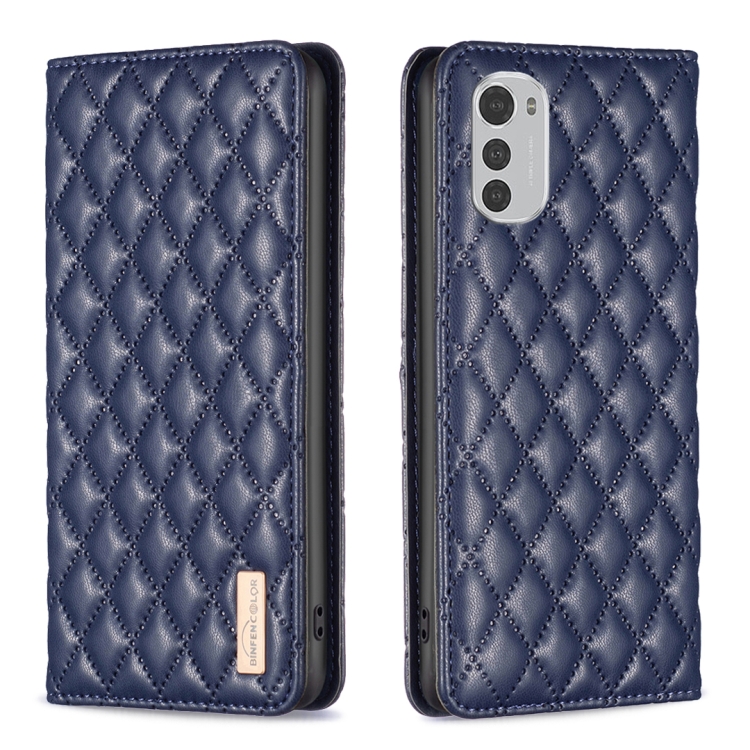 Para Honor 90 5G Funda para teléfono con tapa de cuero magnético Diamond  Lattice (rosa)