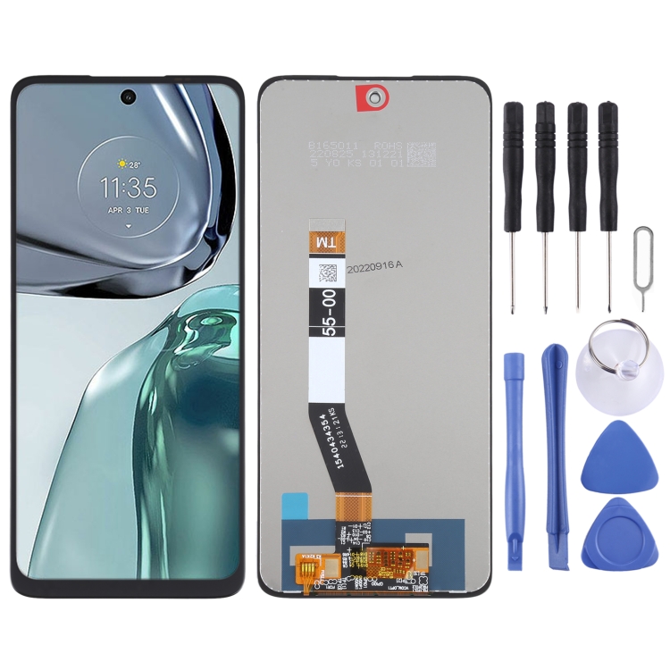 SEAHAI Cover Per Motorola Moto G62 5G – Custodia Rigida Antiurto 3 In 1, TPU E PC, Trasparente E Blu Scuro, Protezione Completa 360°