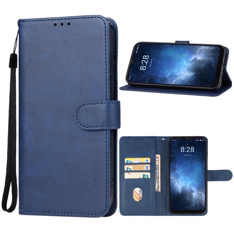 For Sharp Rouvo V Leather Phone Case Blue