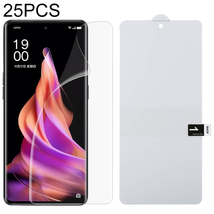 適用於OPPO Reno9 25個裝全屏保護軟膜水凝膜