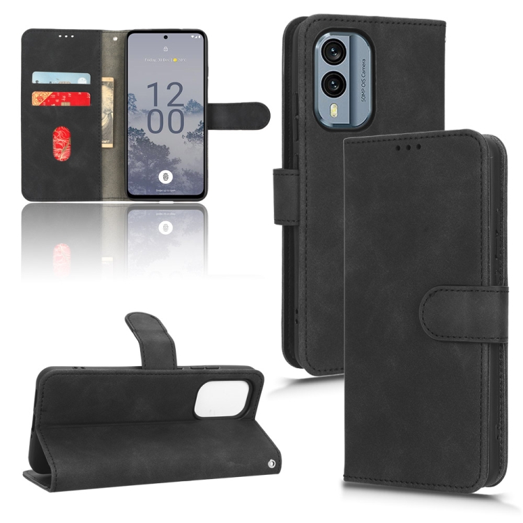Для Nokia X30 5G Skin Feel Магнитный Флип-Кожаный Чехол Для.