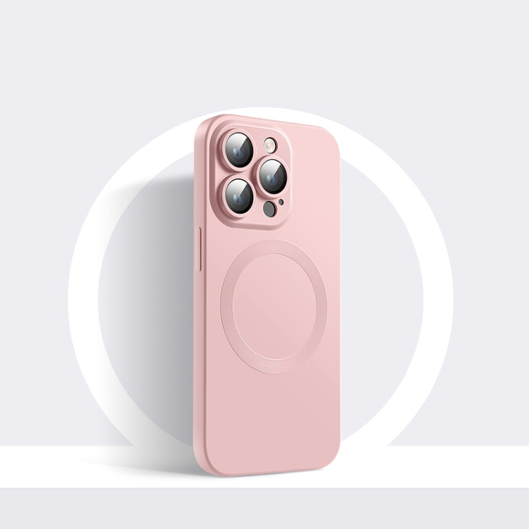 Capa de silicone com MagSafe para iPhone 15 Plus – Rosa-claro - Educação -  Apple (BR)