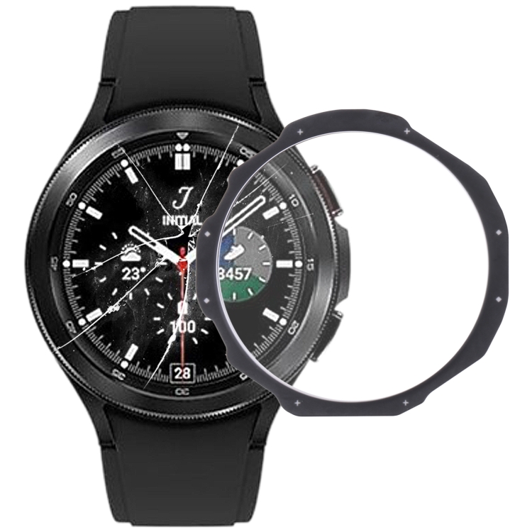 Original Galaxy Lens(Black) Watch4 SM-R890 For Outer Classic 46mm Screen Front Samsung Glass