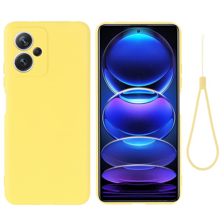 Para Xiaomi Redmi Note 12 4G Global Pure Color Liquid Silicone