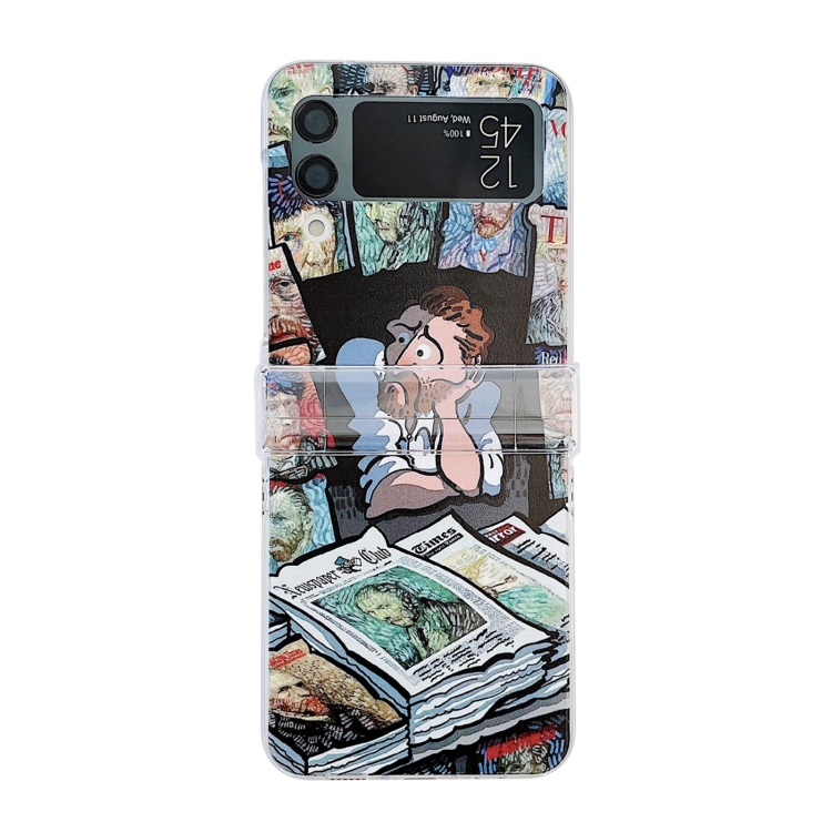 For Samsung Galaxy Z Flip4 5G Funny Oil Painting PC Phone Case(Pictorial) For Samsung Galaxy Z Flip4 5G Funny Oil Painting PC Phone Case(Pictorial)