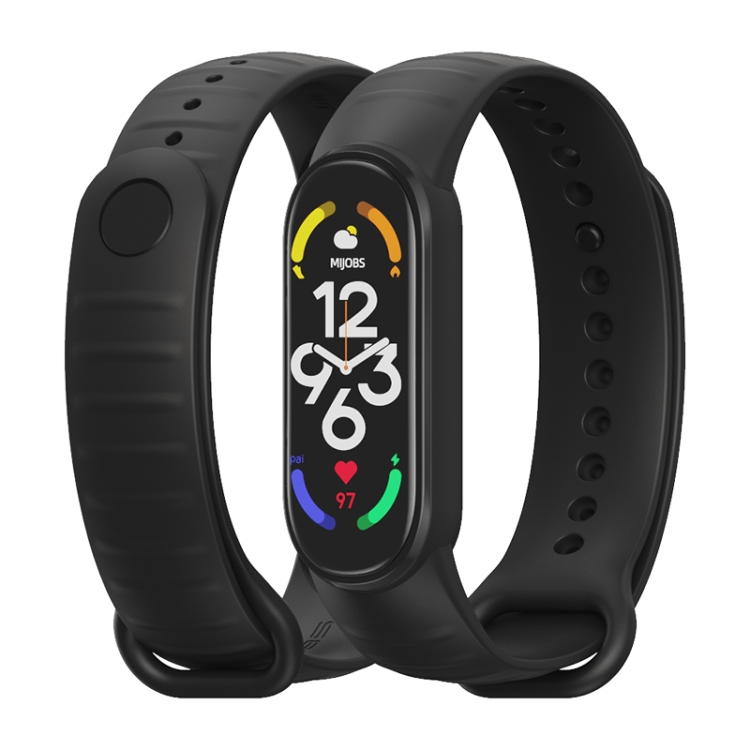 MIJOBS Xiaomi Mi Smart Band 7 Mi Band 8スマートバンド 6 替えバンド