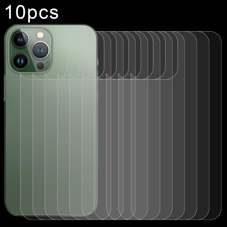 Pour iPhone 13 Pro Max 10 pièces 9H 2.5D demi-écran Transparent