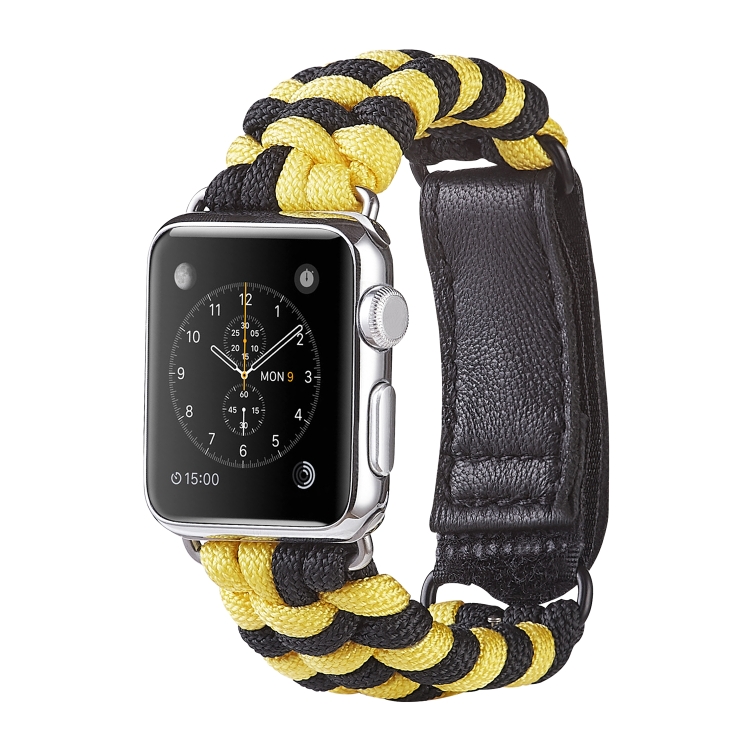 Paracord Plain Weave Hook And Loop Fastener Nylon Watch Band For Apple  Watch Ultra 49mm&Watch Ultra