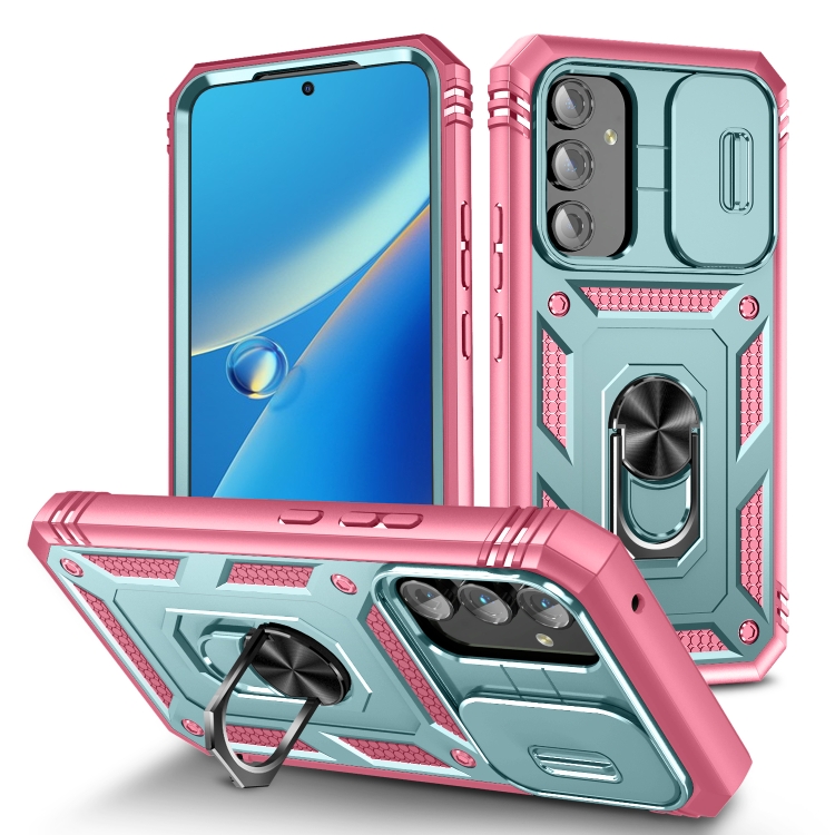 Écouteur de Téléphone Pour Samsung Galaxy A54 5G pc + Tpu Rotation  Kickstand Cover Compatible Avec Magsafe - Bleu