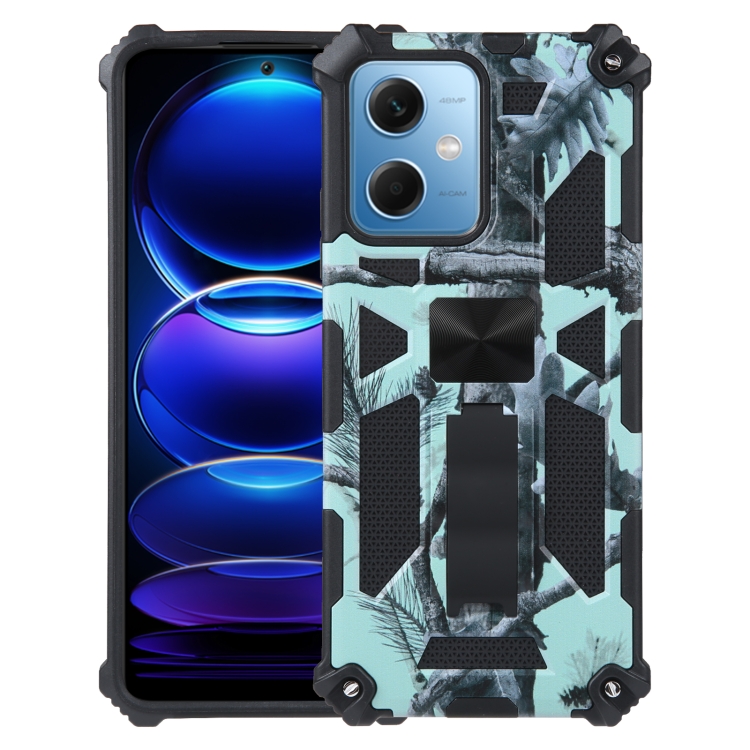 Para Xiaomi Redmi Note 12 Pro 4G XINLI Straight Edge 6D Electroplate TPU  Funda para teléfono con soporte para anillo (verde menta)