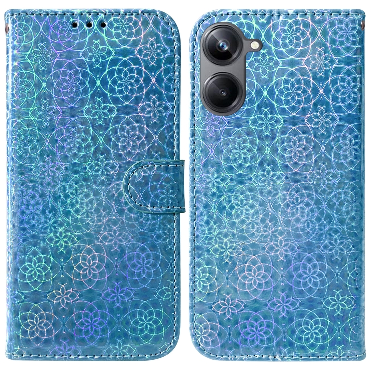 Capa de couro com textura de losango e fivela magnética para Nokia C12 ( vermelha)