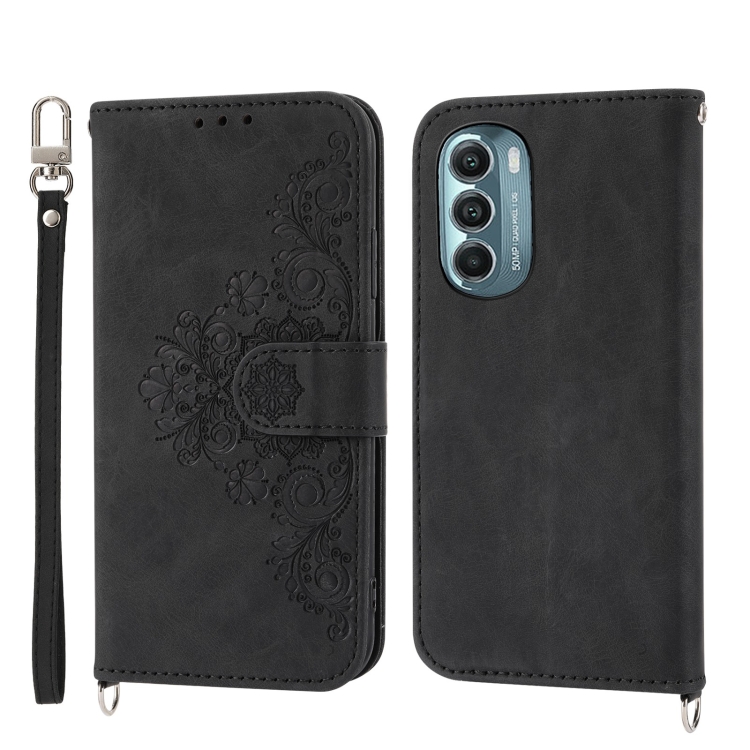 For Motorola Moto G Stylus 5G 2022 Skin feel Flowers Embossed