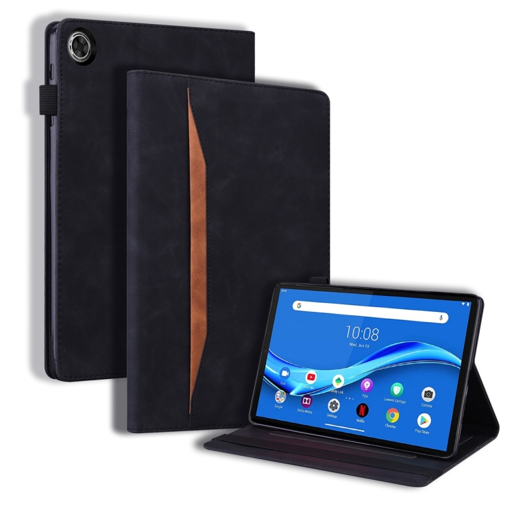 For Lenovo Tab M10 Plus  3rd Gen 2022 Business Shockproof Horizontal  Flip Leather Tablet Case(Black)