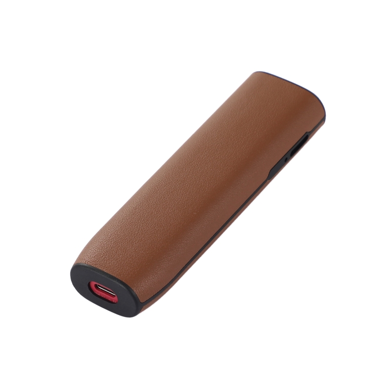 For IQOS ILUMA ONE Leather + TPU Electronic Cigarette Case with