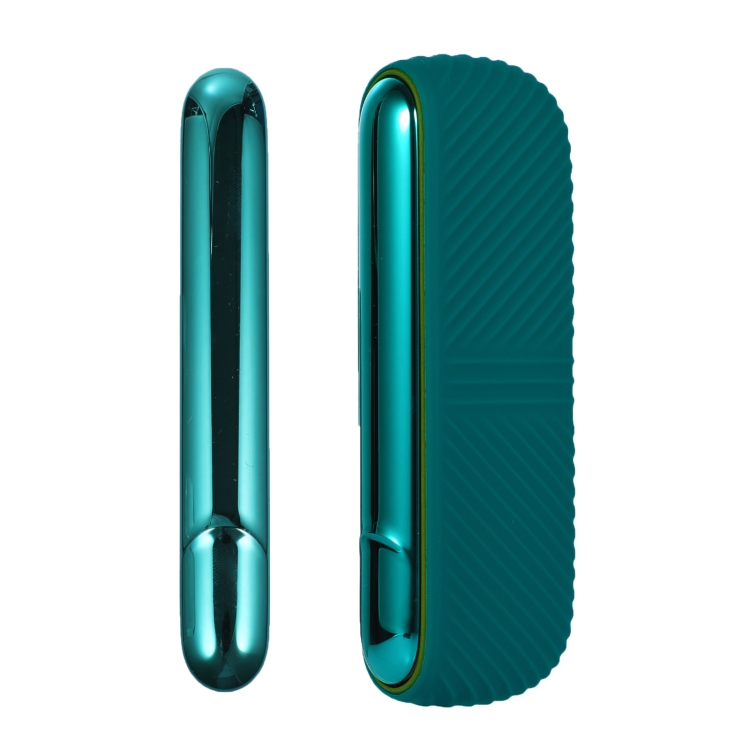Per IQOS ILUMA Custodia per sigaretta elettronica in silicone Scomparto di  ricarica con coperchio laterale (verde)