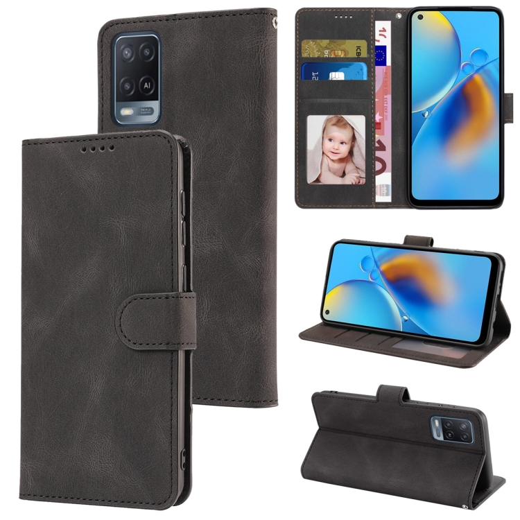 ESONG Portafoglio Cover Per OPPO A16 / OPPO A16S / OPPO A54S / OPPO A55 5G / OPPO A54 4G,Custodia A Libro In PU Pelle Flip Case Con Slot Per Schede, Chiusura