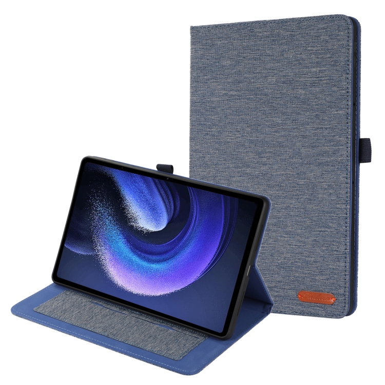 Pour Xiaomi Pad 6 / Pad 6 Pro Étui en cuir pour tablette (Bleu)