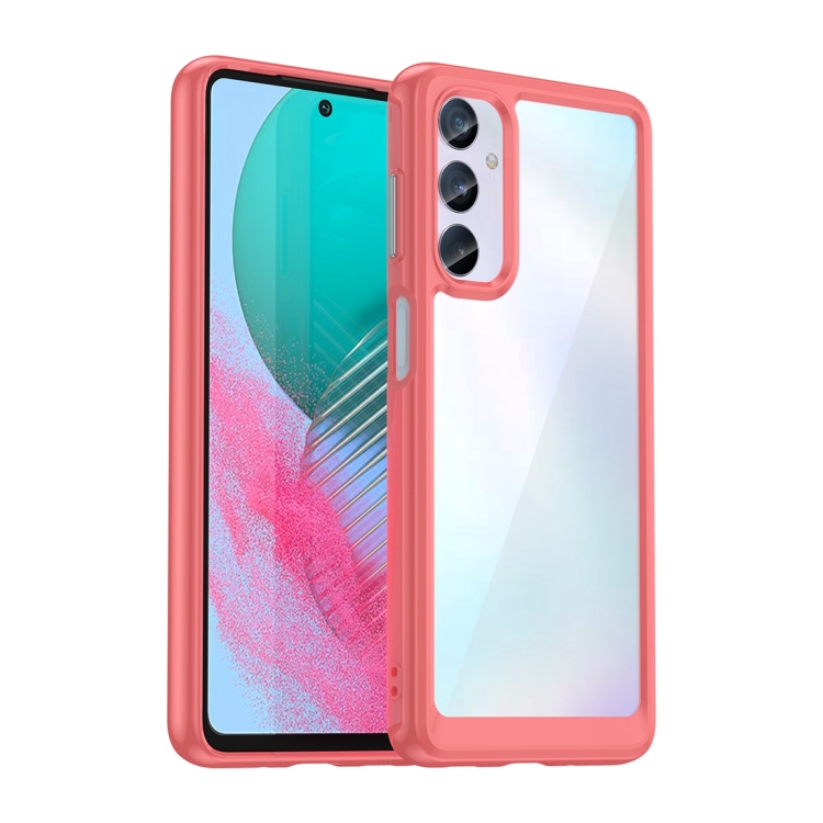 For Samsung Galaxy M54 5G Colorful Series Acrylic + TPU Phone Case(Red)