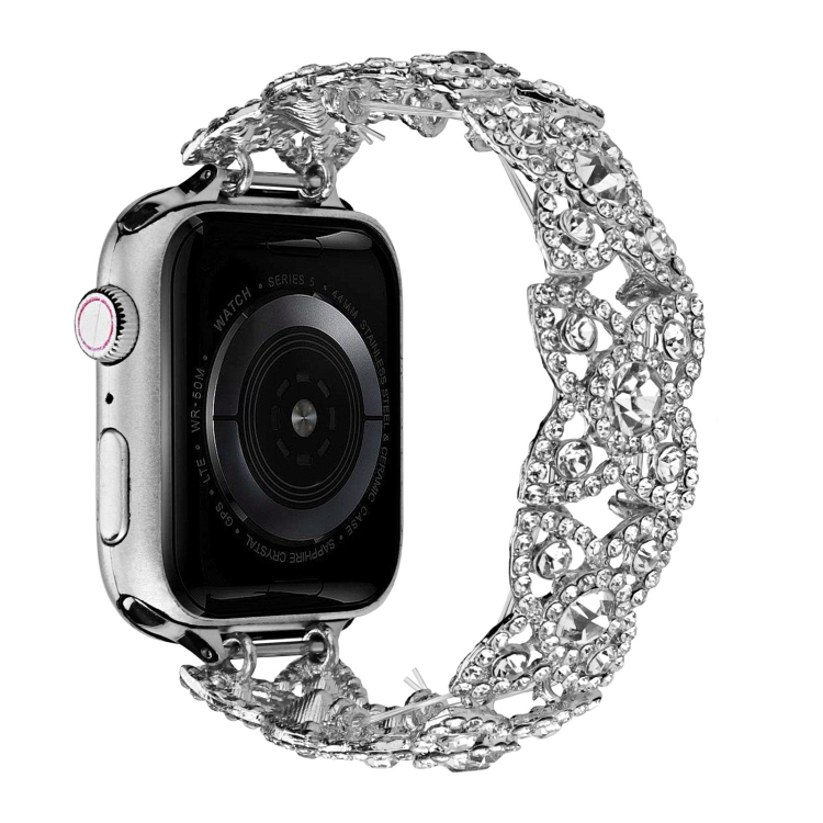 Zinc Alloy Diamond Crown Bracelet Watch Band For Apple Watch Ultra