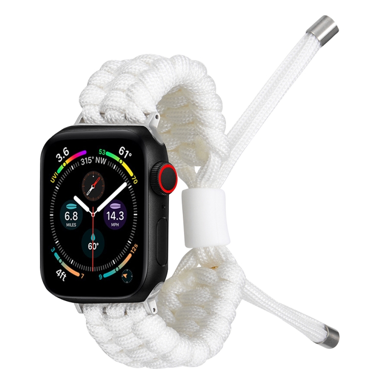 Cinturino per orologio elastico in silicone liscio per Apple Watch 42 mm ( bianco)