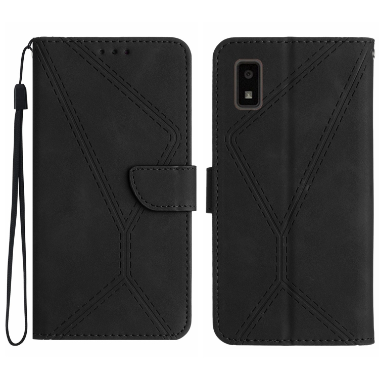 For Sharp Aquos Wish SHG06 Stitching Embossed Leather Phone Case