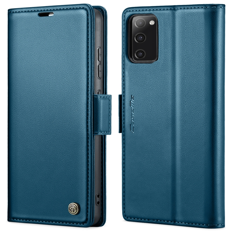 Для Samsung Galaxy S20 FE CaseMe 023 Пряжка-Бабочка Личи Текстура.