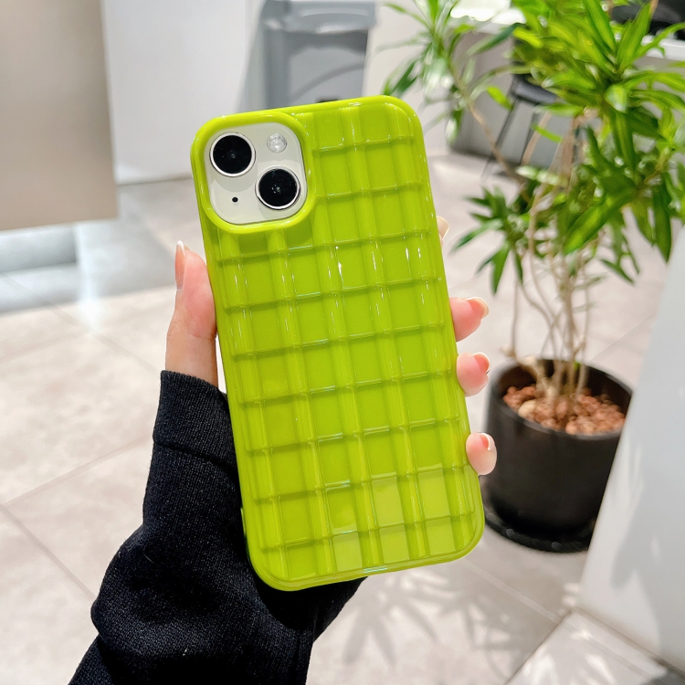 For iPhone 11 Tile Pattern TPU Phone Case Green