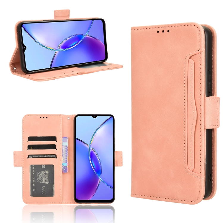  Shantime for Vivo Y17S 4G Case, Wood Grain Leather Case with  Card Holder and Window, Magnetic Flip Cover for Vivo Y36i 5G (6.56”) Sky  Blue : Cell Phones & Accessories