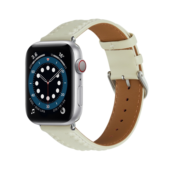 Apple watch 5 discount leather strap 40mm