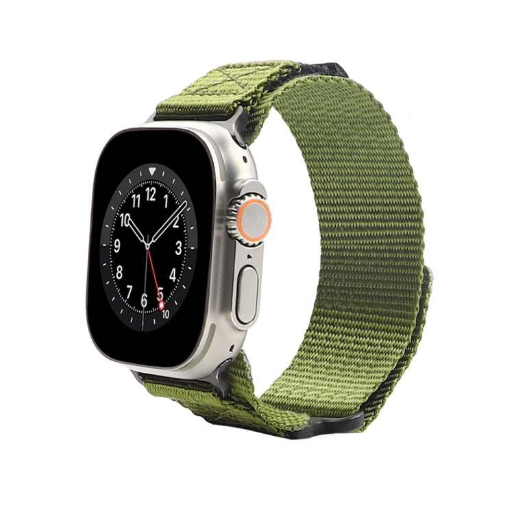 尼龙两节款表带适用于Apple Watch 4 44mm（墨绿色）